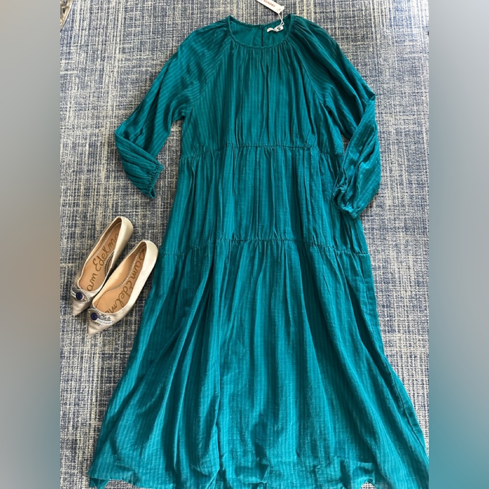 Splendid Elegant Teal Maxi Dress